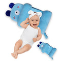 Baby Sleeping Support Pillow with Side Rollers | Newborn Safety Sleeping Pillow Set | Soft Cotton Infant Neck Pillow for 0–12 Months | Anti-Flat Head Cushion for Baby Boys & Girls