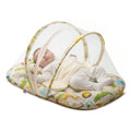 Kausbabi Foldable Baby Mosquito Net with Mattress | Portable Infant Sleeping Bed with Cushion | Breathable Mesh Protection for Newborn Babies | Lightweight Travel Baby Bed (0-12 Months)