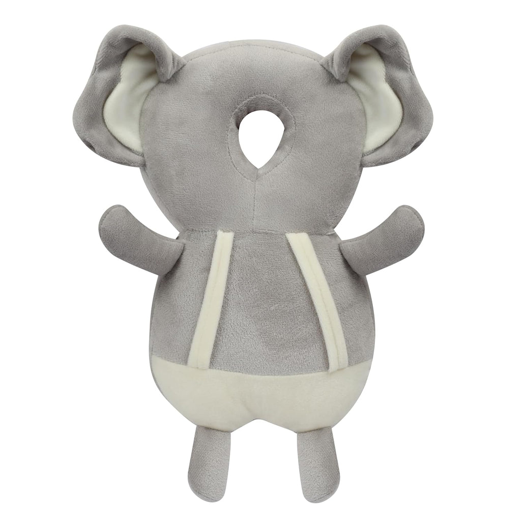 Baby Head Protector Cushion Plush Soft Multicolor Toy Early Learning Toy Fall Protection Helmet Baby Head Protector Child Adjustable Shoulder Strap (Perfect Gift for Baby) Elephant