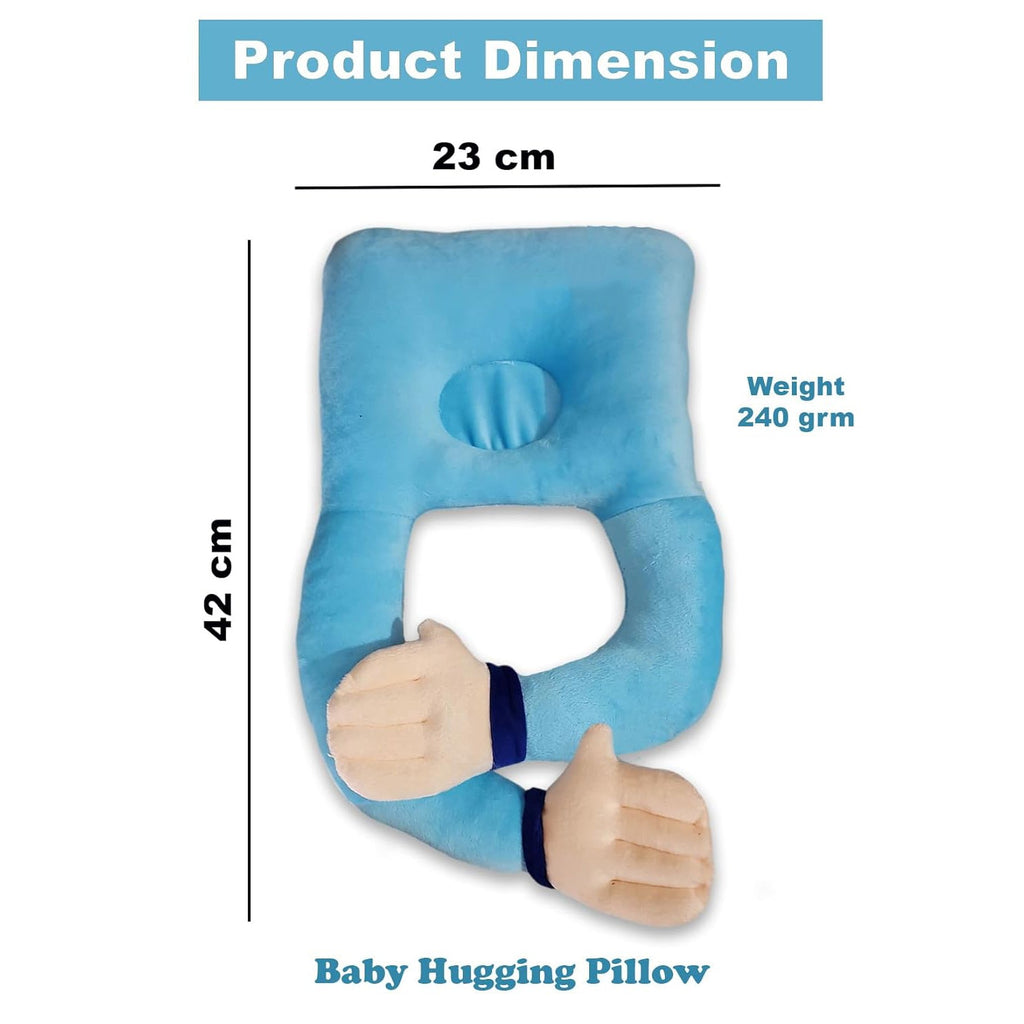 Kausbabi Plush Hugging Pillow for Baby Boys & Girls | Soft Infant Cuddle Cushion | Lightweight, Durable & Washable | Cute Animal Shape Baby Pillow for Sleeping & Playtime