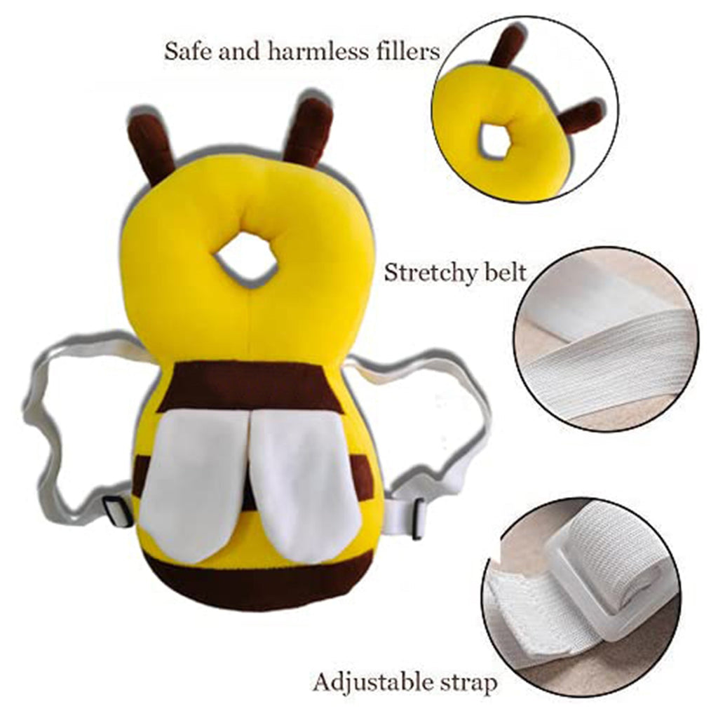 Baby Head Protector Cushion Plush Soft Multicolor Toy Early Learning Toy Fall Protection Helmet Baby Head Protector Child Adjustable Shoulder Strap (Perfect Gift for Baby)
