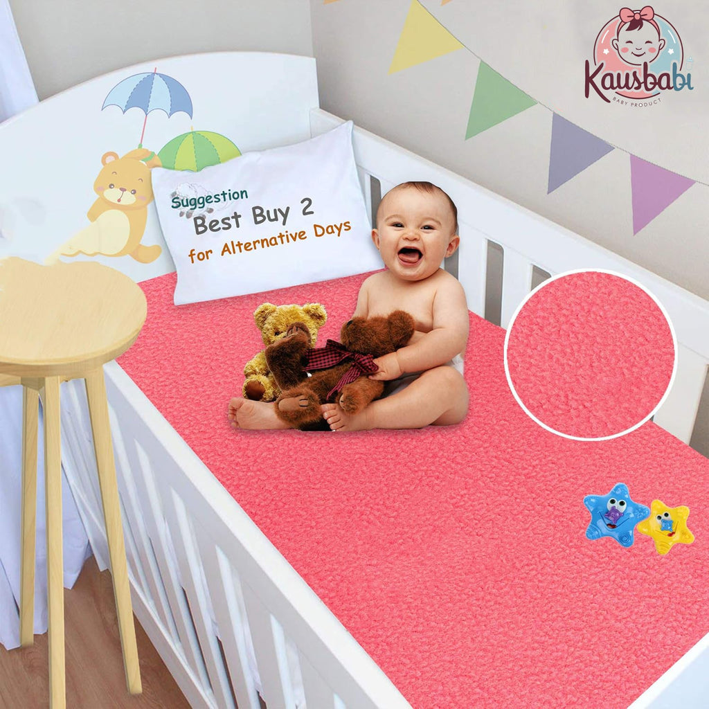 Waterproof Baby Dry Sheet – Reusable Baby Bed Protector & Mattress Cover | Soft, Breathable & Washable Sheet for Infants & Toddlers (Small 50X70)