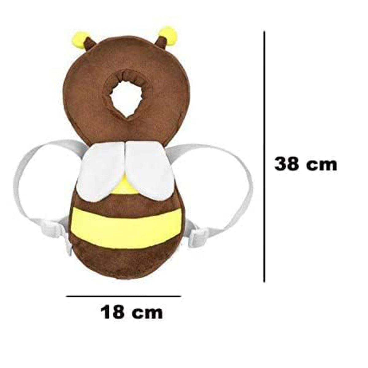 Baby Head Protector Cushion Plush Soft Multicolor Toy Early Learning Toy Fall Protection Helmet Baby Head Protector Child Adjustable Shoulder Strap (Perfect Gift for Baby)