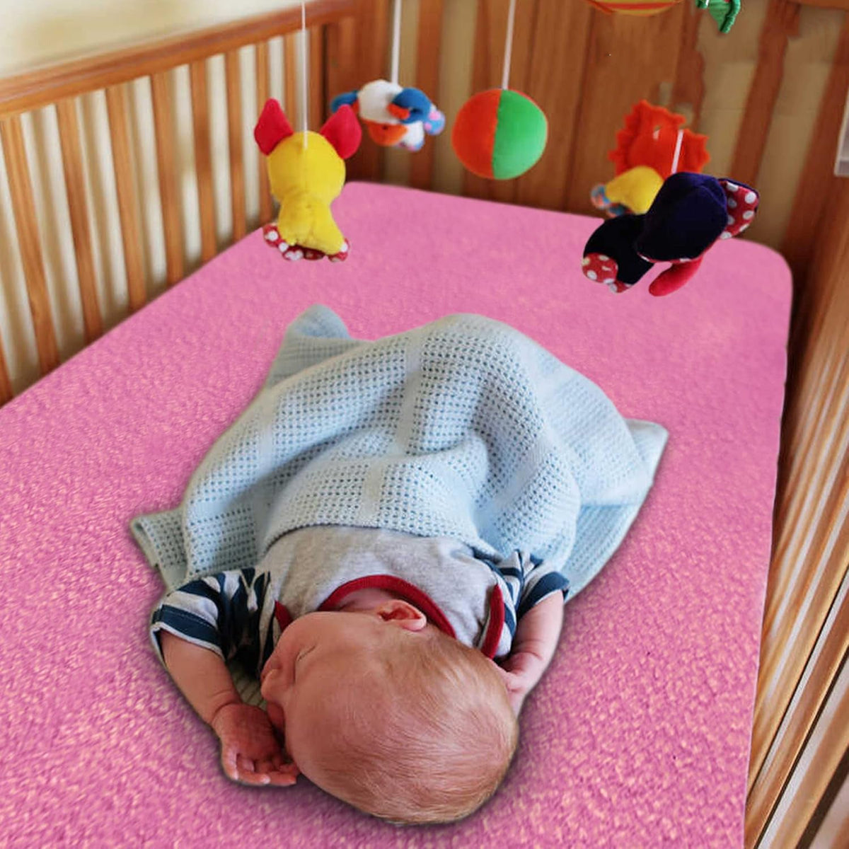 Waterproof Baby Dry Sheet – Reusable Baby Bed Protector & Mattress Cover | Soft, Breathable & Washable Sheet for Infants & Toddlers (Medium 70X100)