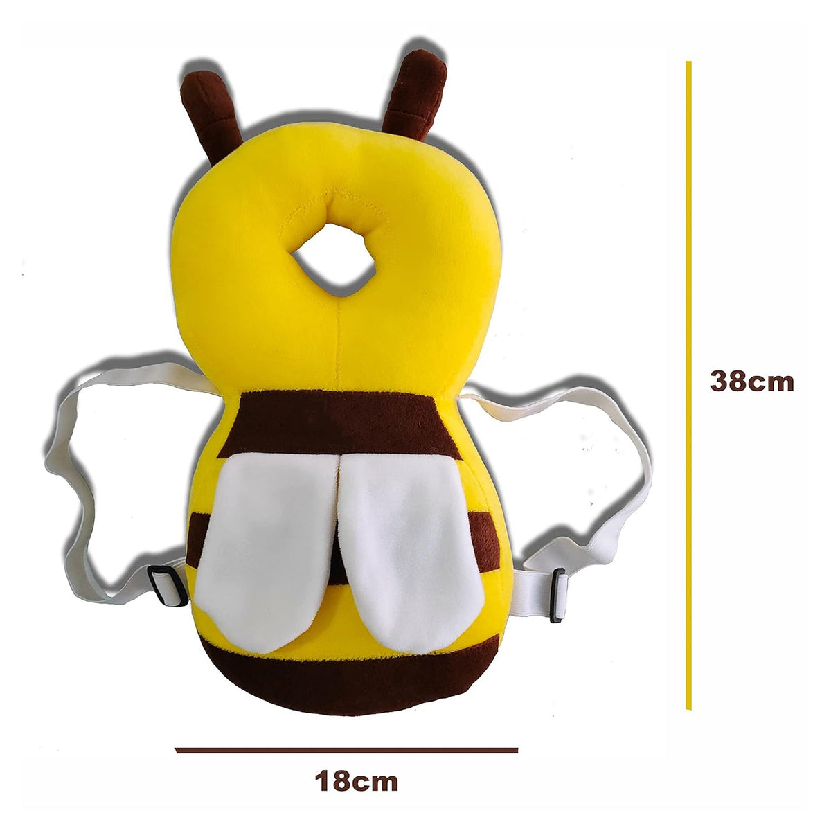 Baby Head Protector Cushion Plush Soft Multicolor Toy Early Learning Toy Fall Protection Helmet Baby Head Protector Child Adjustable Shoulder Strap (Perfect Gift for Baby)