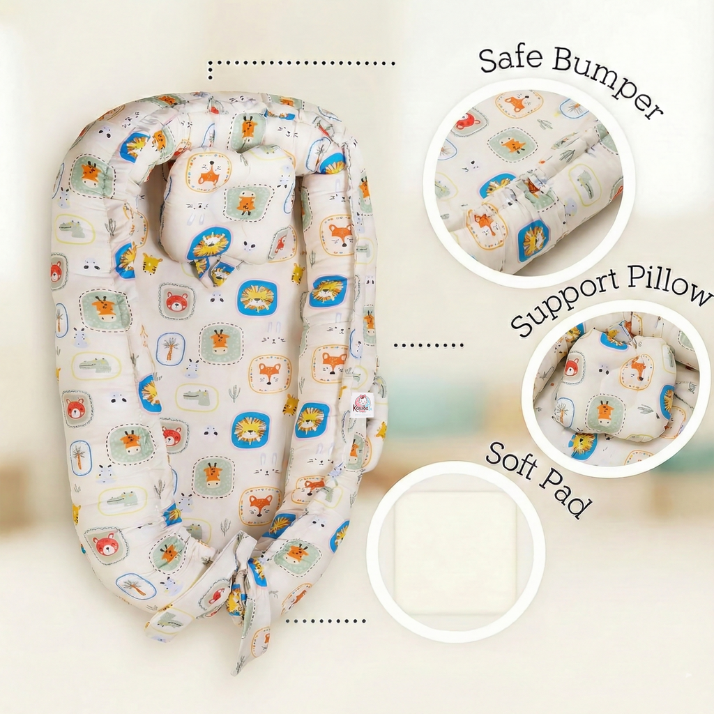 Baby Nest Bed for Newborn Comfortable Baby Bed with white color