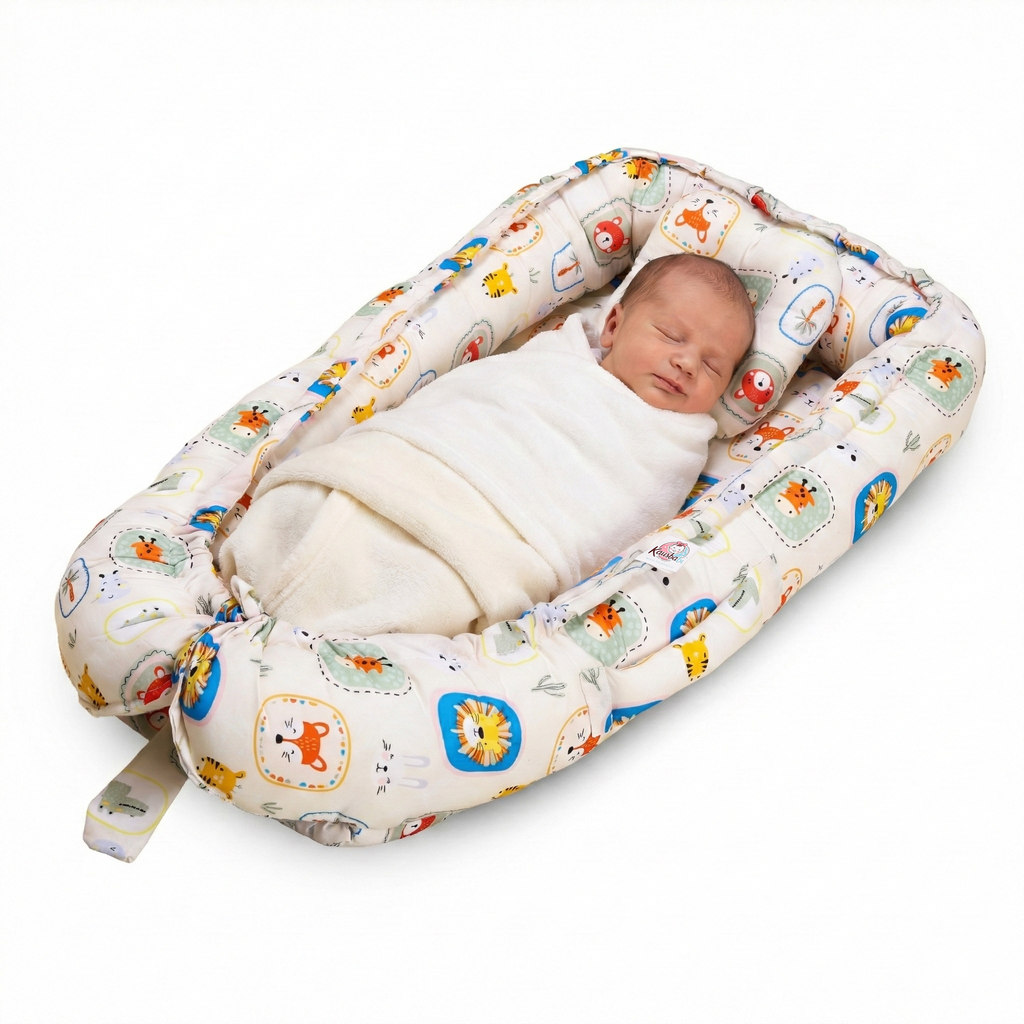 Baby Nest Bed for Newborn Comfortable Baby Bed with white color