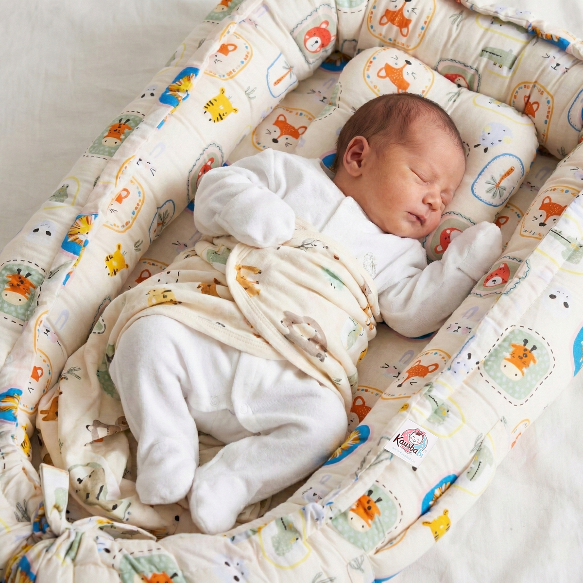 Baby Nest Bed for Newborn Comfortable Baby Bed with white color