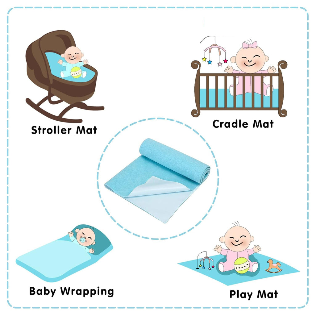 Waterproof Baby Dry Sheet – Reusable Baby Bed Protector & Mattress Cover | Soft, Breathable & Washable Sheet for Infants & Toddlers (Medium 70X100)