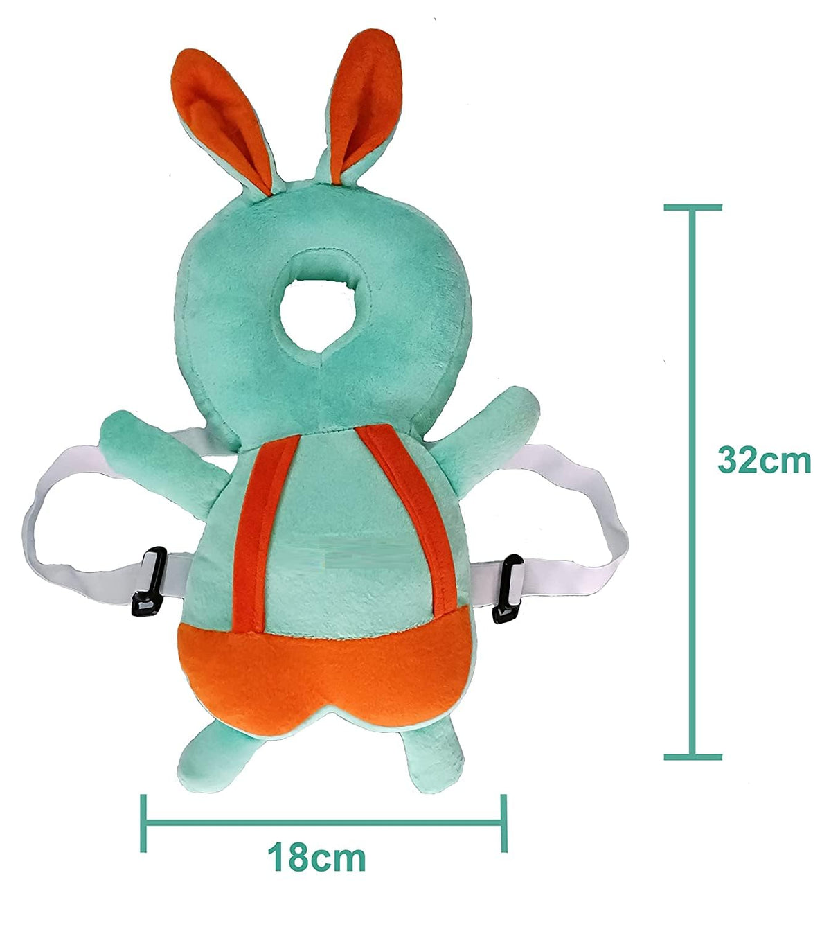Baby Head Protector Cushion Plush Soft Multicolor Toy Early Learning Toy Fall Protection Helmet Baby Head Protector Child Adjustable Shoulder Strap (Perfect Gift for Baby)