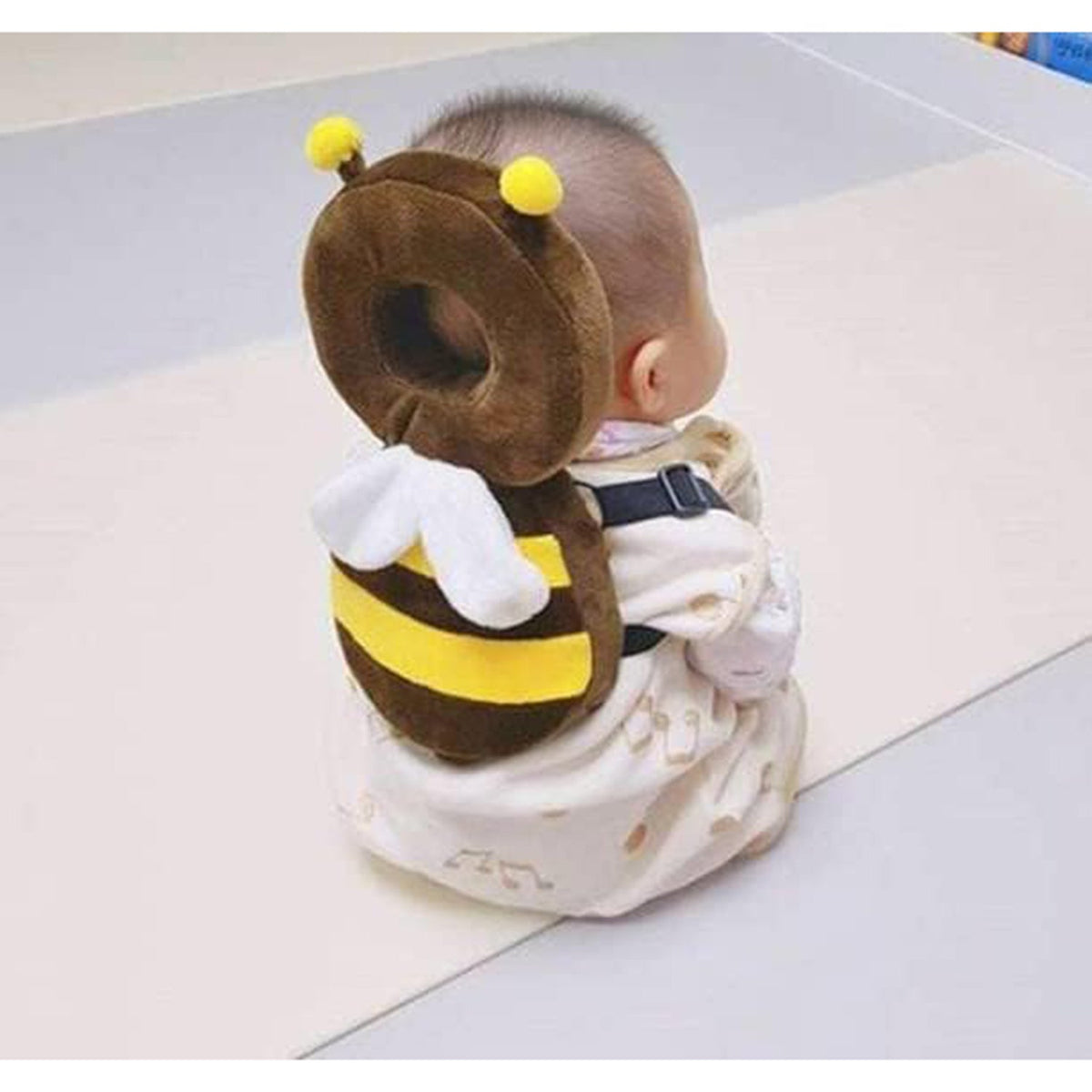 Baby Head Protector Cushion Plush Soft Multicolor Toy Early Learning Toy Fall Protection Helmet Baby Head Protector Child Adjustable Shoulder Strap (Perfect Gift for Baby)