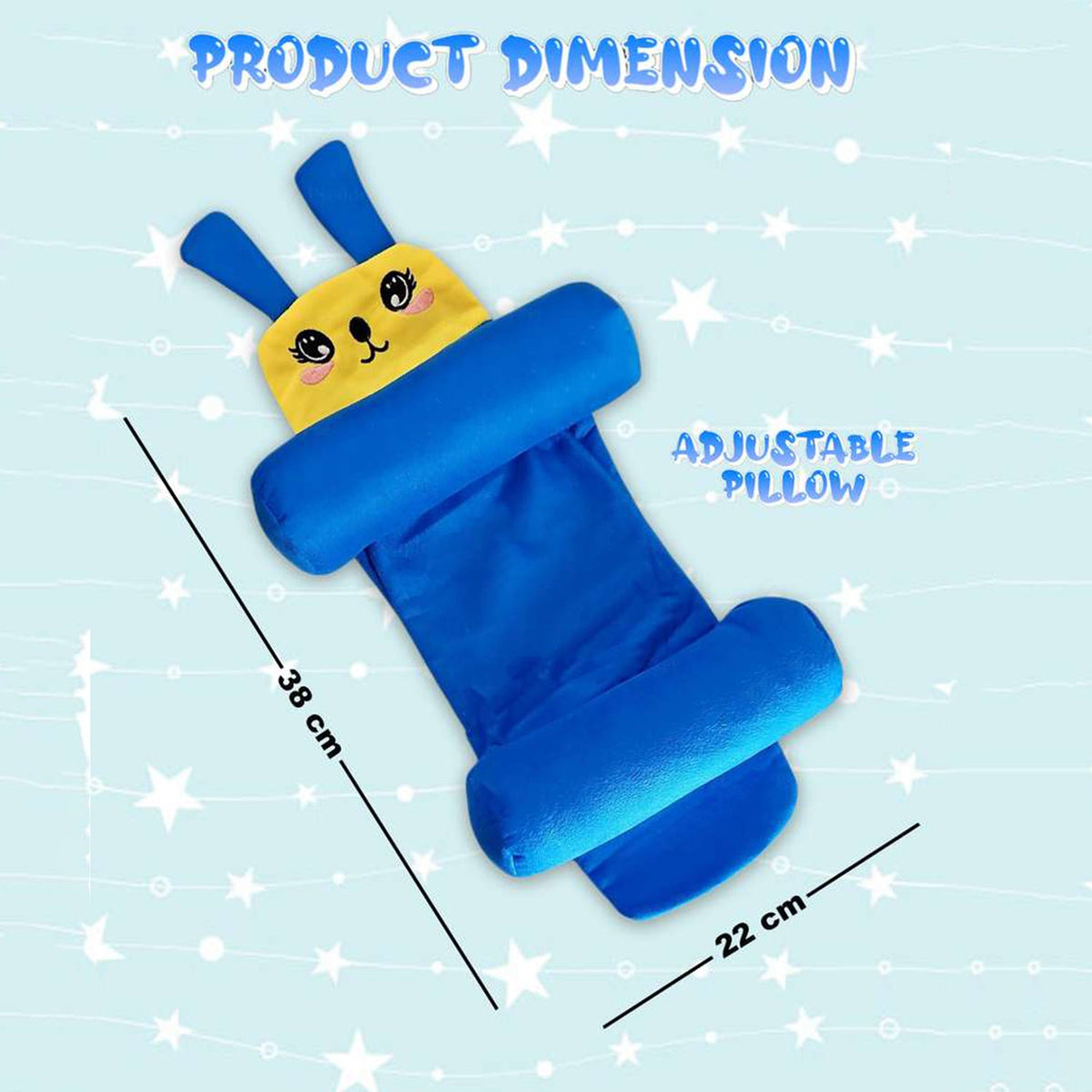 Baby Sleeping Support Pillow with Side Rollers | Newborn Safety Sleeping Pillow Set | Soft Cotton Infant Neck Pillow for 0–12 Months | Anti-Flat Head Cushion for Baby Boys & Girls (New)