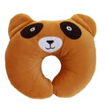 Cotton New Born Baby Soft Neck Supporting Pillow (0-12 Month), Infant Pillow Printed, Baby Sleeping, Gift for Babies Brown Panda