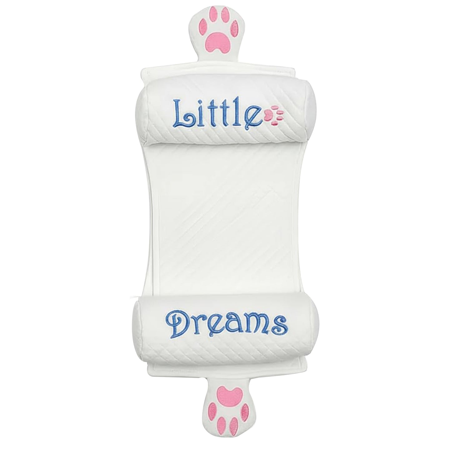 Kausbabi Baby Seed Adjustable Bolster Pillow for Newborn (0–12 Months) | Head Shape Support Pillow with Adjustable Distance | Soft & Breathable Baby Sleeping Pillow | Infant Bed Support Cushion